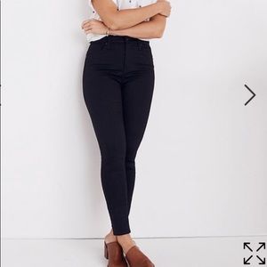 Black high waisted madewell skinny jeans